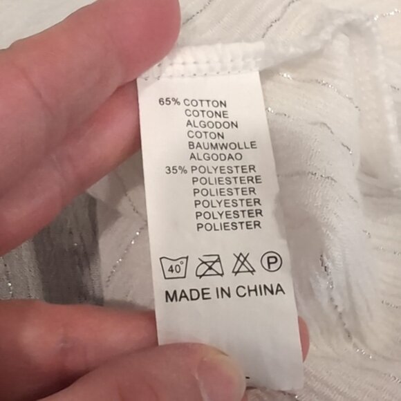 CIAO MILANO Boho Tassel Tunic Shift Dress Flare Sleeve Tassel Metallic Sequin - Picture 16 of 16